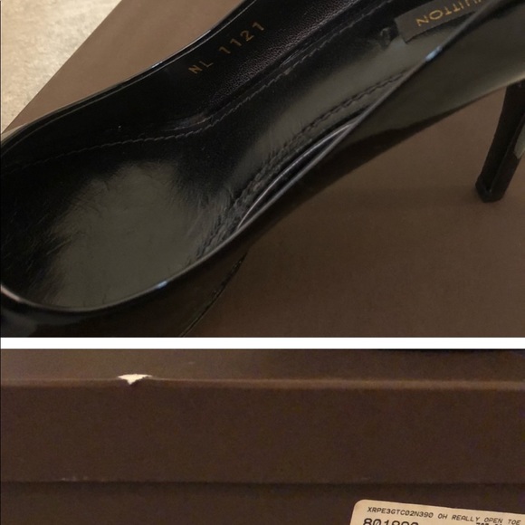 Oh Really Open Toe Pump 7.5 CM 02 Noir Size 39 - Picture 7 of 9